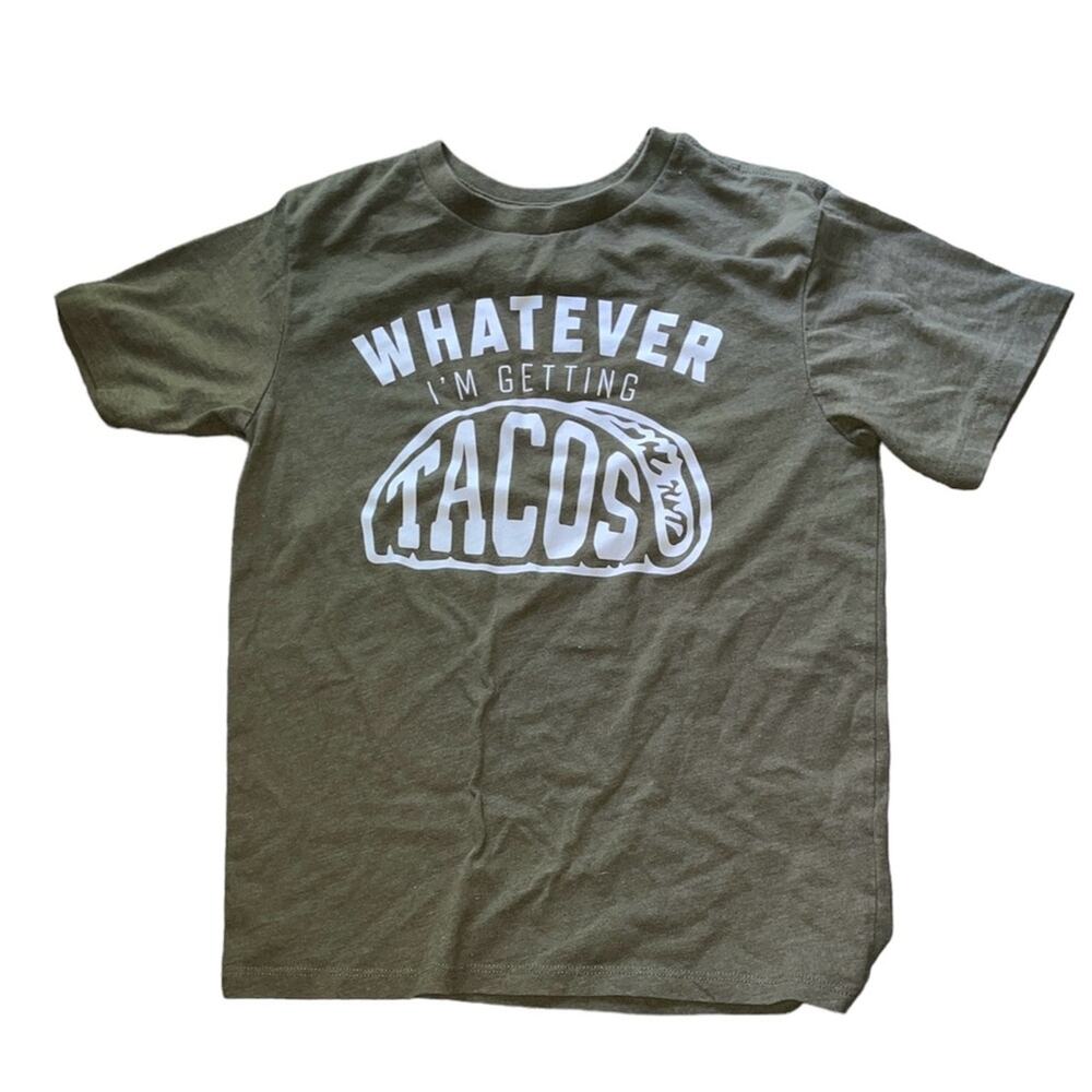 The Children’s Place Olive Green & White Short Sleeve T-Shirt